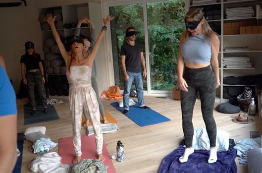 Participants during a breathwork facilitator training at Elemental Rhythm